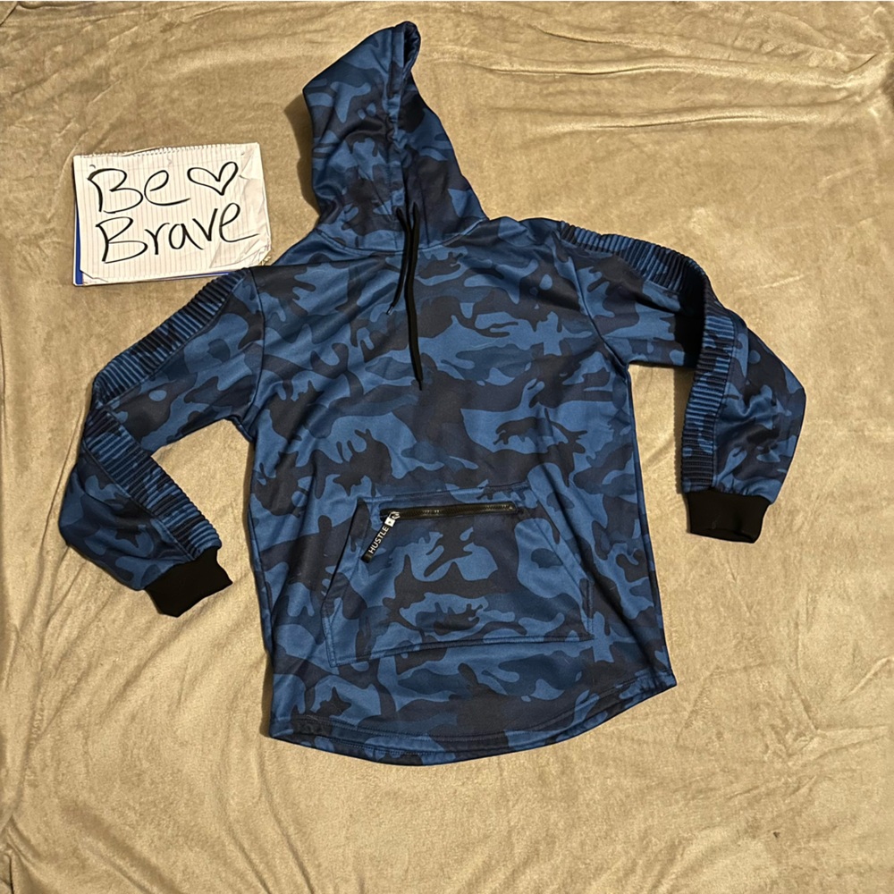 G-net blue camo hoodie